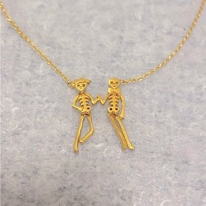 Gold Skeleton Necklace